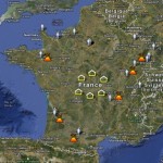 Carte de France du CA, des Coopérateurs et des Groupes régionaux